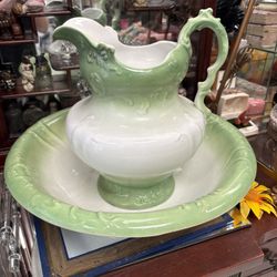 Porcelain Wash Basin Bowl Pitcher