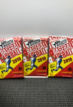 🔥 2019 Topps Heritage 9 card packs (3) Alonzo, Tatis? 🔥