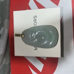 Hand-Carved Large Green Jade Pendant with 18K Gold Bail - 56.1g - Excellent Cond
