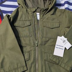 Boys Wind Resistant/ Water Resistant Rain Jacket 