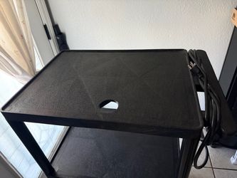 Black Multi-Tier Storage Shelf Cart