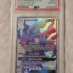 Darkrai GX SV70/SV94 Hidden Fates Shiny Vault Holo PSA 10