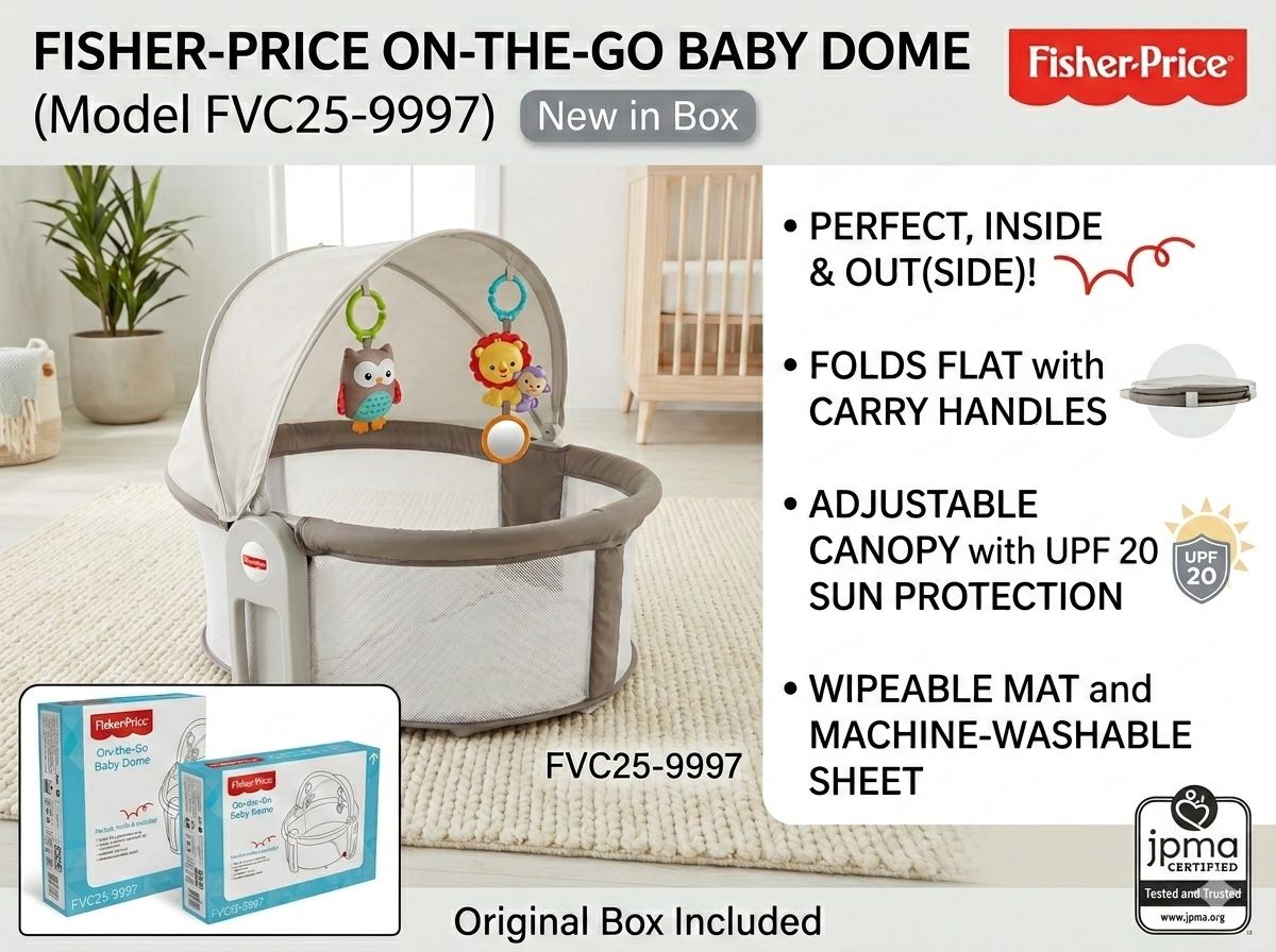 👶 NEW IN BOX: Fisher-Price On-the-Go Baby Dome