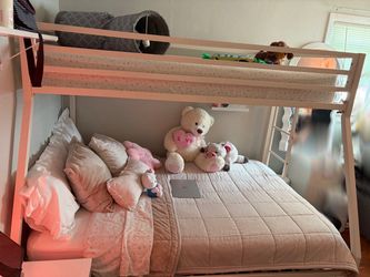 Metal Twin Over Full Bunk Bed