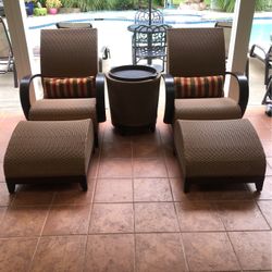 5+ Set Of Exterior Metal &Wicker  S C Furniture 