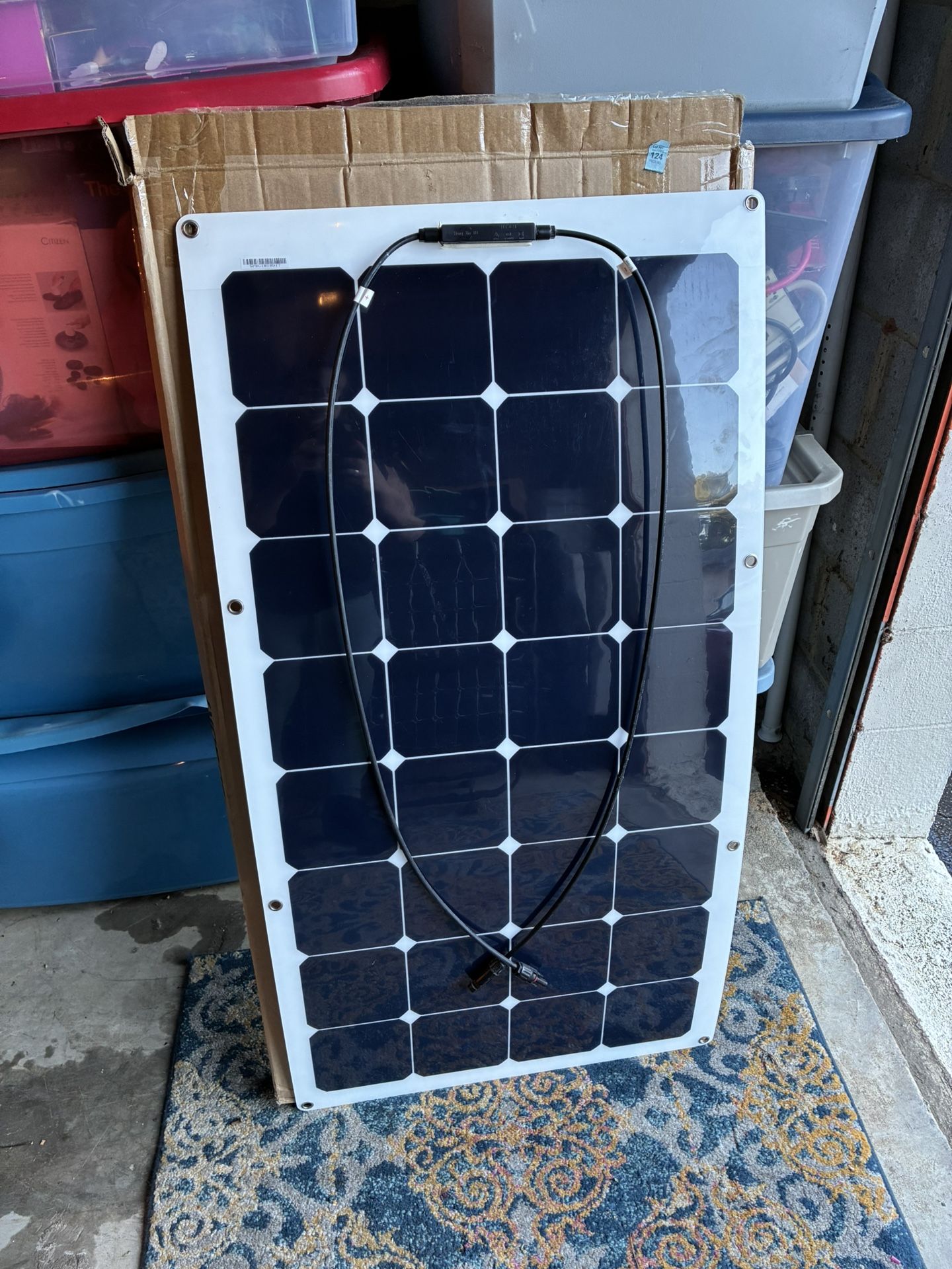 100W Semi-Flexible Solar Module Panel /w Solar Charge Controller