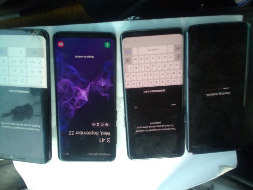 Galaxy S9 They All Work Just Have Locks On Them