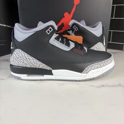 Ds jordan 3 black cement size 7Y $160