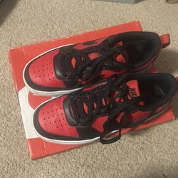 Red, Black, White Nike Court Borough