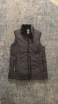 Champion Gray Quilted Puffer Vest Full Zip
