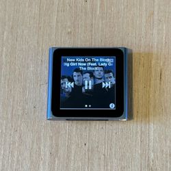 iPod Nano 6thGen 16GB Blue Model:A1366 Tested Good Battery w/Char-2510/Song Read