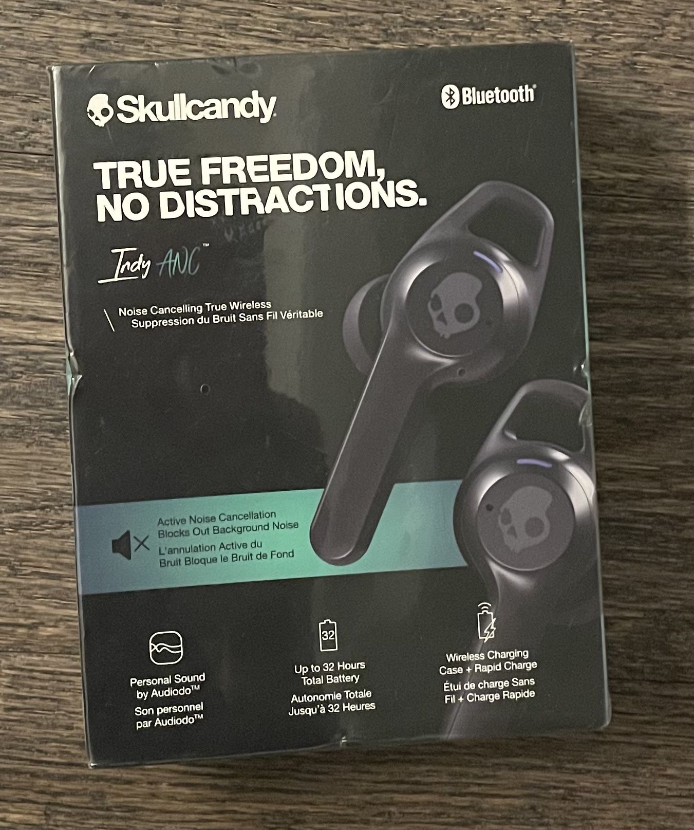 Skullcandy Indy ANC Noise Canceling True Wireless Bluetooth Headphones - Black