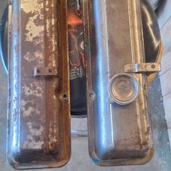 Stock Cleaned Mid 1970s Small Block Chevrolet  Valve Covers With Hardware. 35th Ave And McDowell Phx 