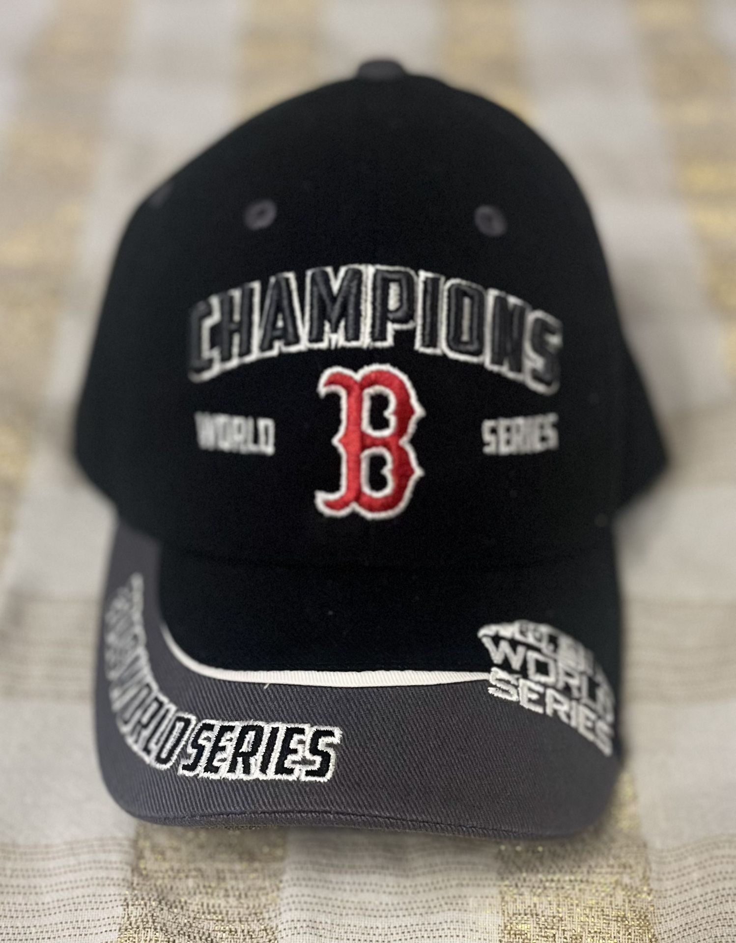 2018 Boston Red Sox World Series Champions Hat - Black/Grey - MLB Genuine