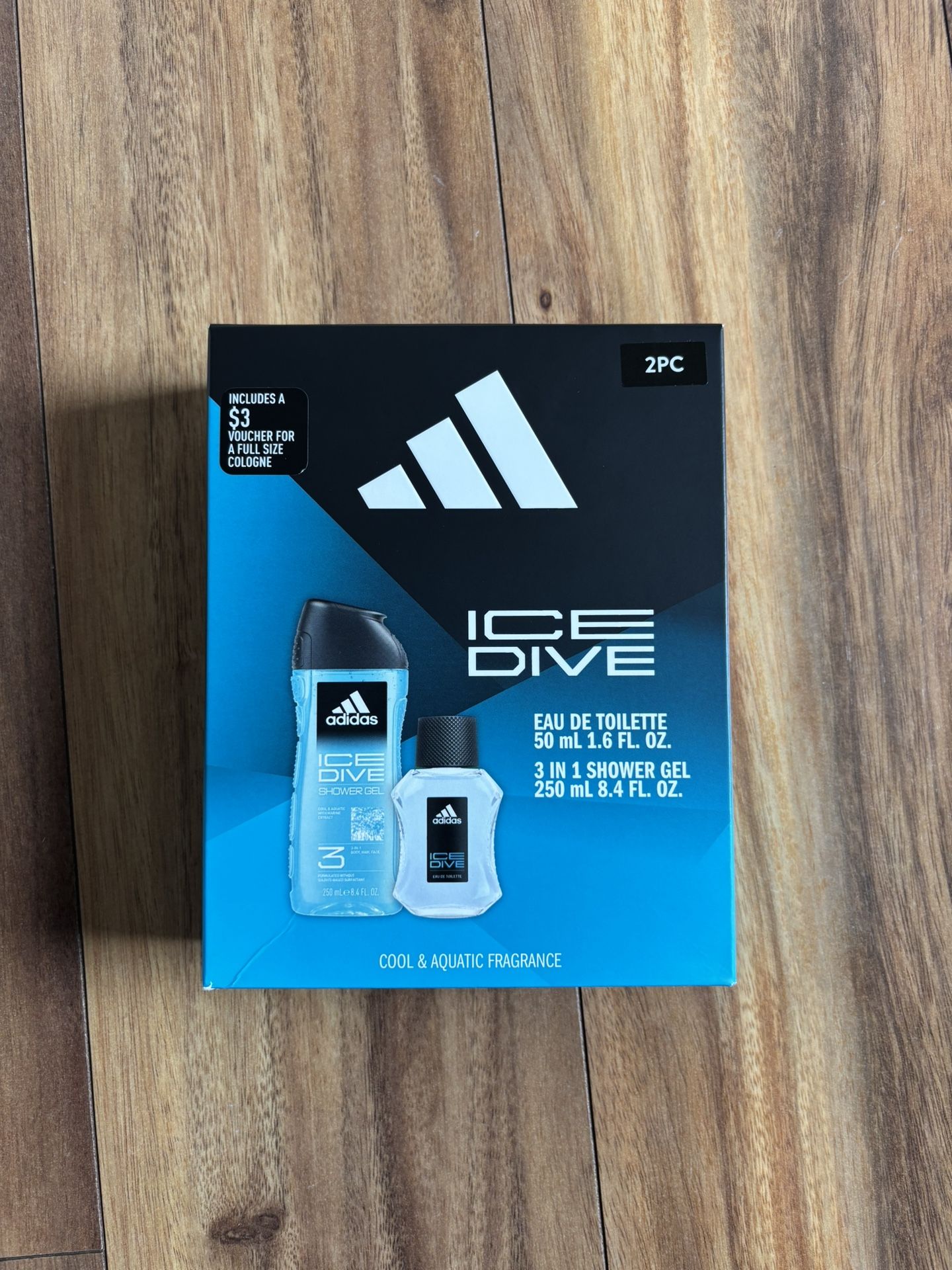 Adidas Ice Dive Cologne and 3 in 1 Body Wash