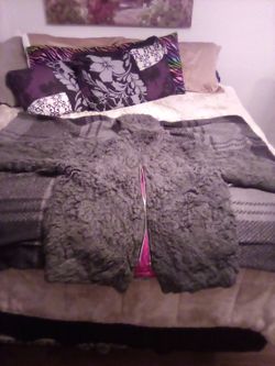Green shagg carpet jacket