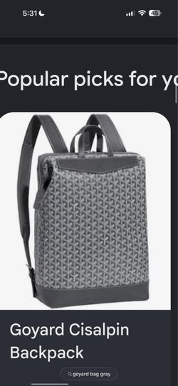 Goyard Cisalpin Backpack Gray 1 of 1 dm for more info