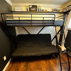 Loft bed w/twin matress