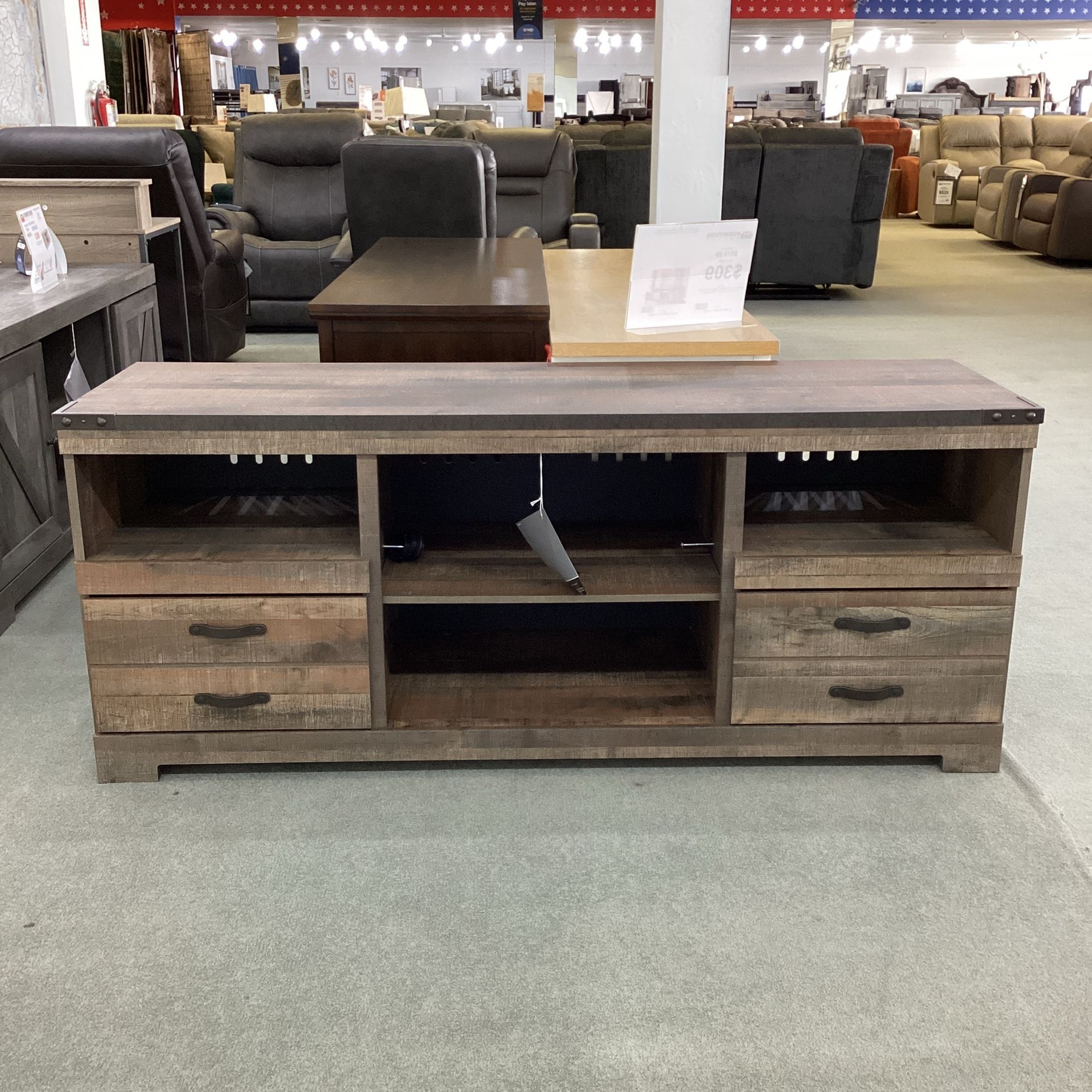 Trinell LG TV Stand w/Fireplace Option