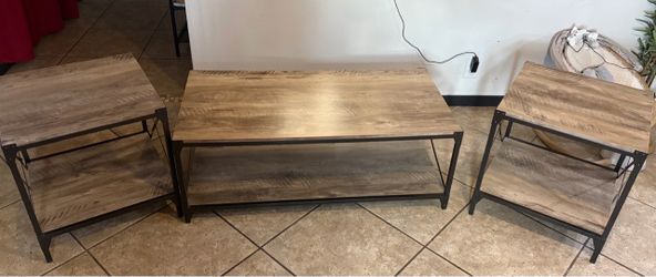 Coffee table and end tables