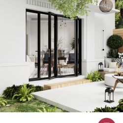 Ark Design Aluminum Patio Bifold Door(Black)