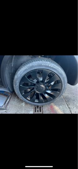 Tesla 20” new uber turbine Styie new rims new tires sets model 3 and y