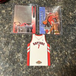 Michael Jordan Cards And Raptors #7jersy 