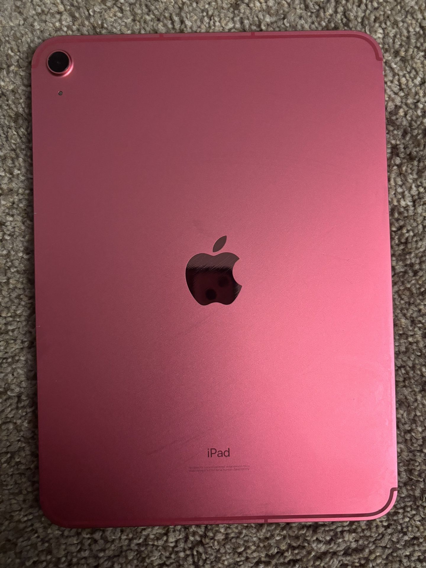 Pink iPad Little Cracked Screen