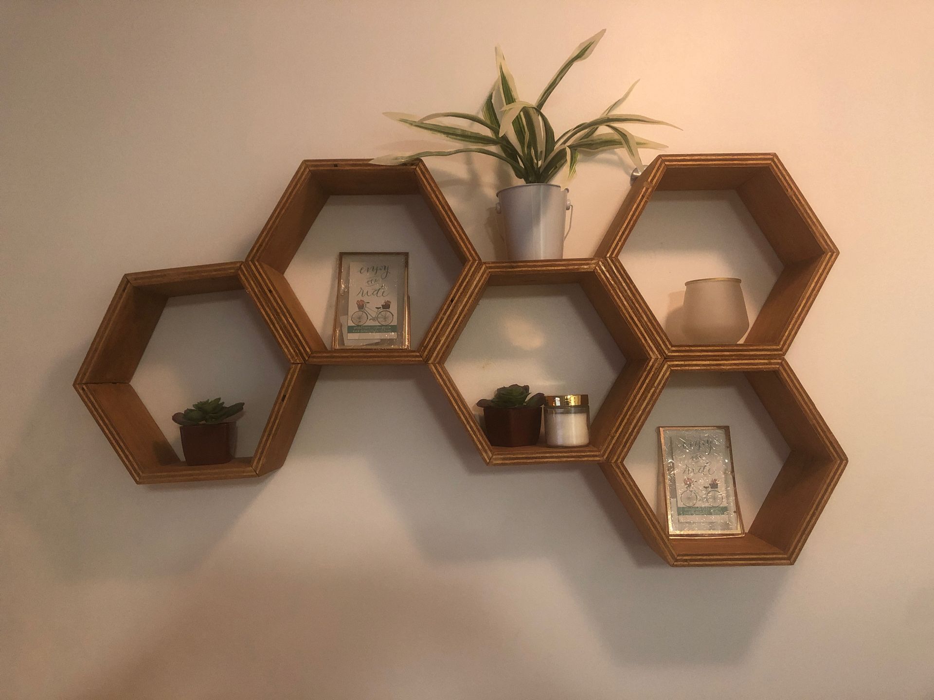 Hexagon wall decor