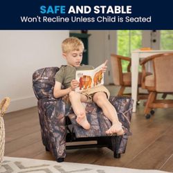 New Open Box Flash Furniture Chandler Kids Camouflage Recliner With Cup Holder