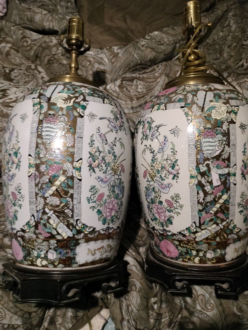 Porcelain Lamps Early 1900