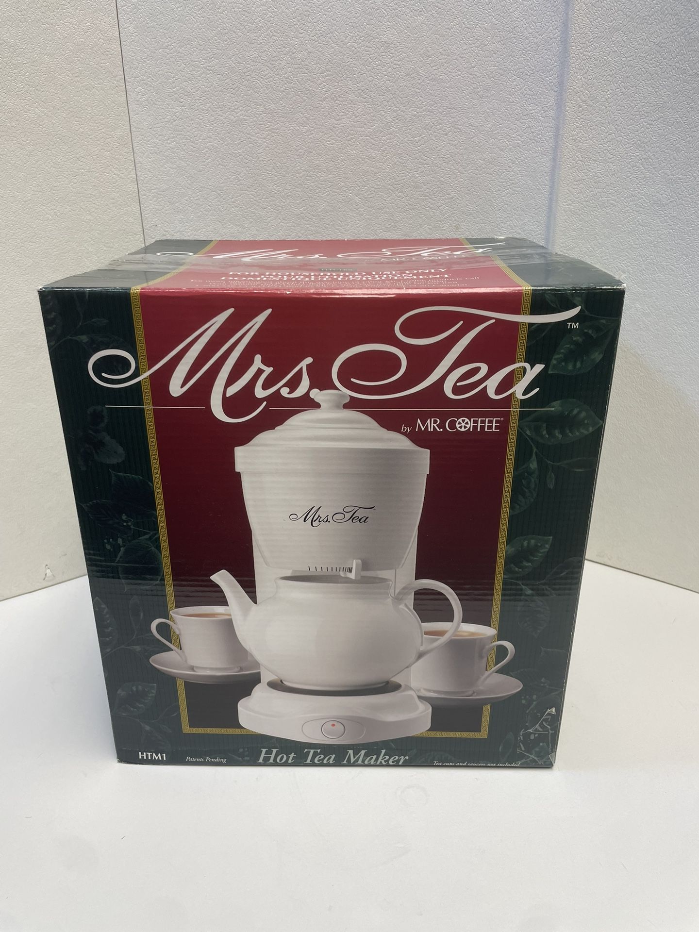 Mrs Tea By Mr Coffee Hot Tea Maker Machine Model HTM1 6 Cup 30oz New In Box