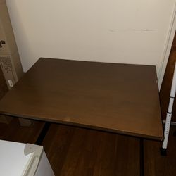 Desk With Metal Base
