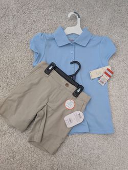 School Uniform for the kids - Brand new- Girl Tshirt size 8 and shorts size 5