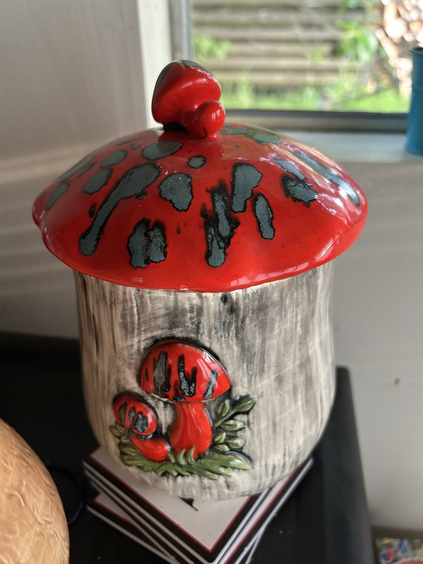 Vintage Mushroom Canister