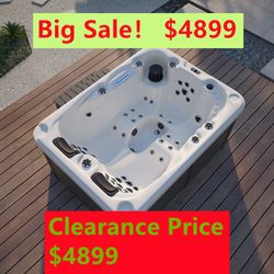 3 Person Outdoor Hydrotherapy Bathtub Hot Bath Tub Whirlpool SPA SYM6016 - 51 Jets 2HP