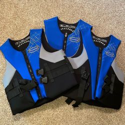 3 Water Ski Vests By O’rageous