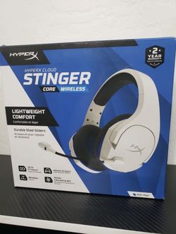 New HyperX HHSS1C-KB-WT/G Cloud Stinger Core – Wireless Gaming Headset, for PS4, PS5, PC, Lightweight, Durable Steel Sliders, Noise-Cancelling Microph