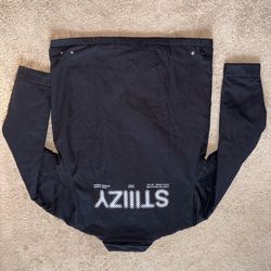 Black Heavy Quilted Stiiizy Jacket