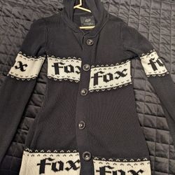Motorcross Fox Racing Vintage Knitted Cardigan Sweater
