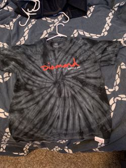Diamond Supply Tie Dye Short Sleeve Shirt Size M