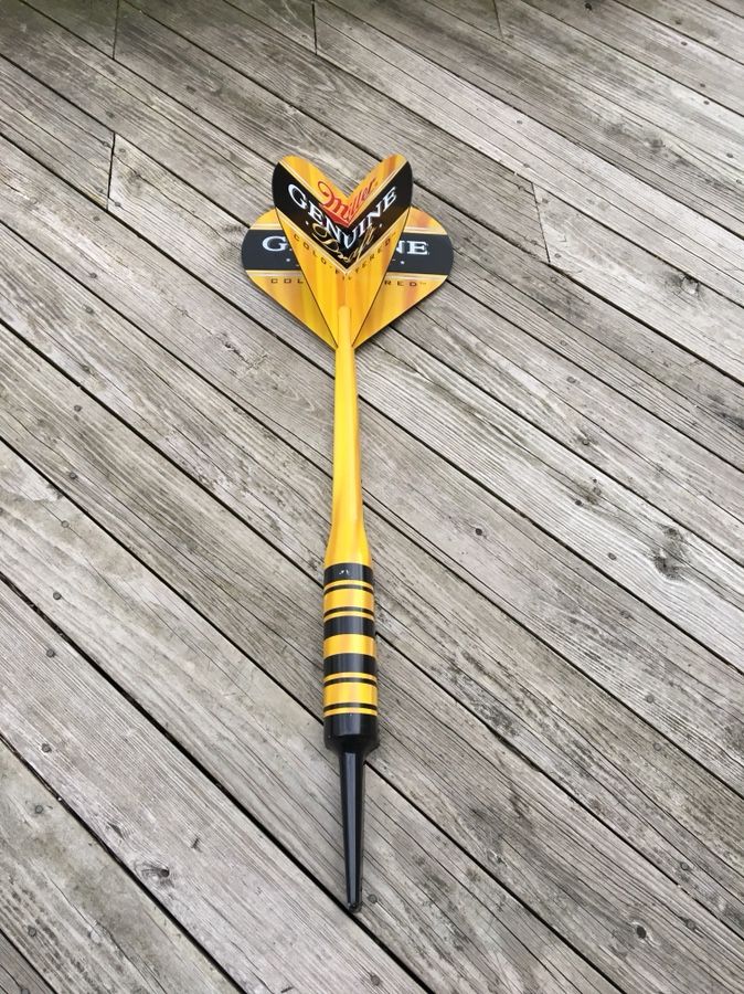 Giant MGD Miller Genuine Draft Beer Dart Sign