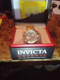 Very Nice Invicta Watch. Solid Heavy It's A Statement