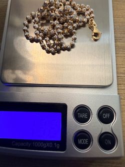 GOLD ORO 14K CHAIN SOLID