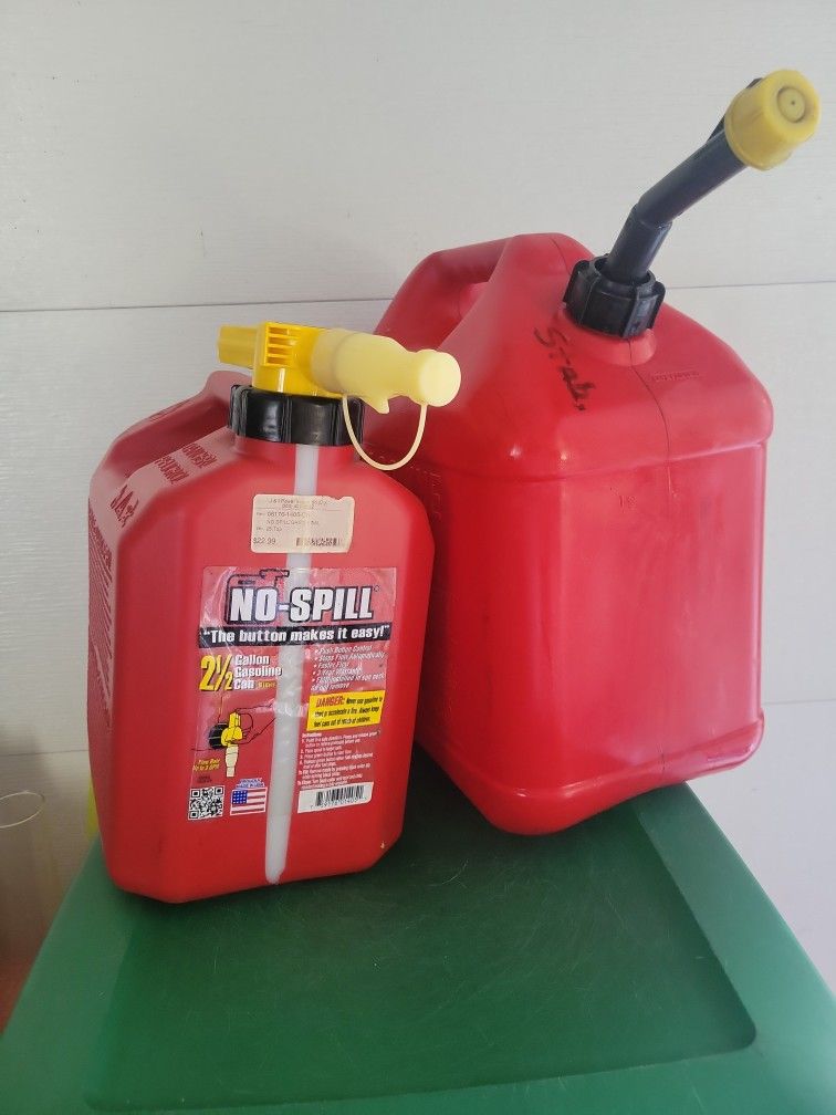2 Gas Cans Both For 10 Bucks