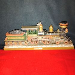 Vintage Locomotive Train Wall Hanging Plaque The N. Perry Burwood