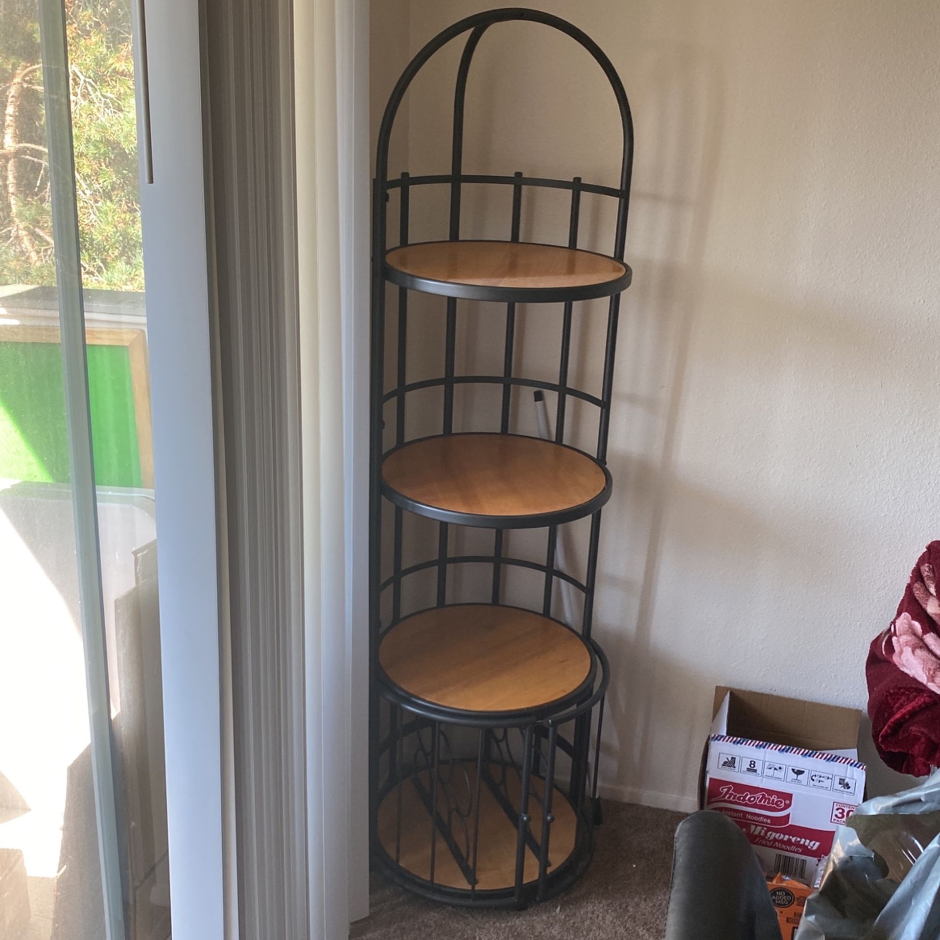 Corner Shelf With Wine Rack