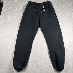 Vintage Russell Sweatpants Men’s Size XL Black Faded USA Y2K Joggers #3345