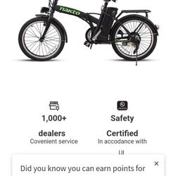 Nakto Folding Electric Bike