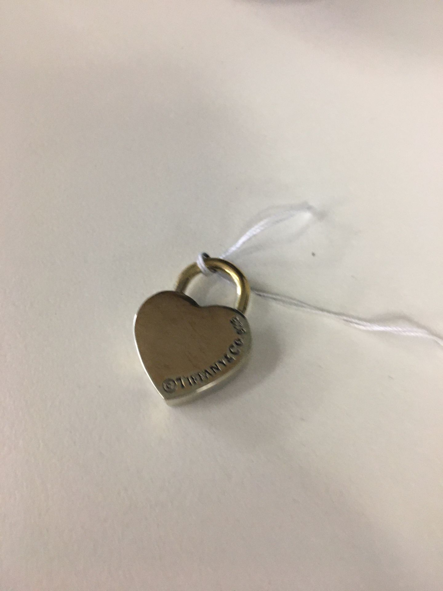 Tiffany & co silver heart lock